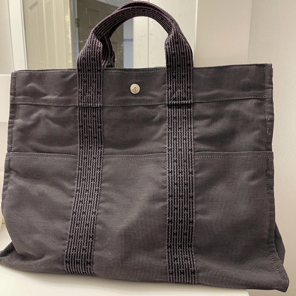 Hermes Canvas tote bag Large